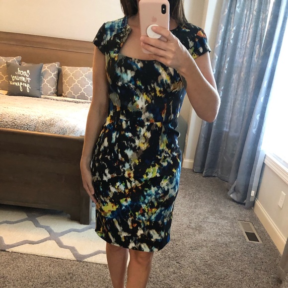 Nine West Form Fitting Midi Dress - Picture 1 of 4
